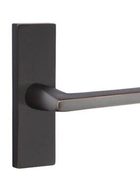 Emtek 1.5X5 Stretto Privacy Helios Lever Set with Thumbturn in Oil Rubbed Bronze